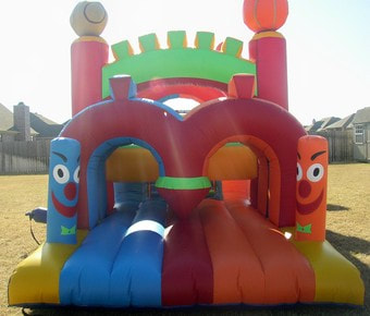 Entrance to an inflatable obstacle for rent in Waco, TX. Inflatable obstacle courses for rent in Central Texas.